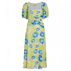 14. NWT GANNI CRISSCROSS MESH MIDI DRESS